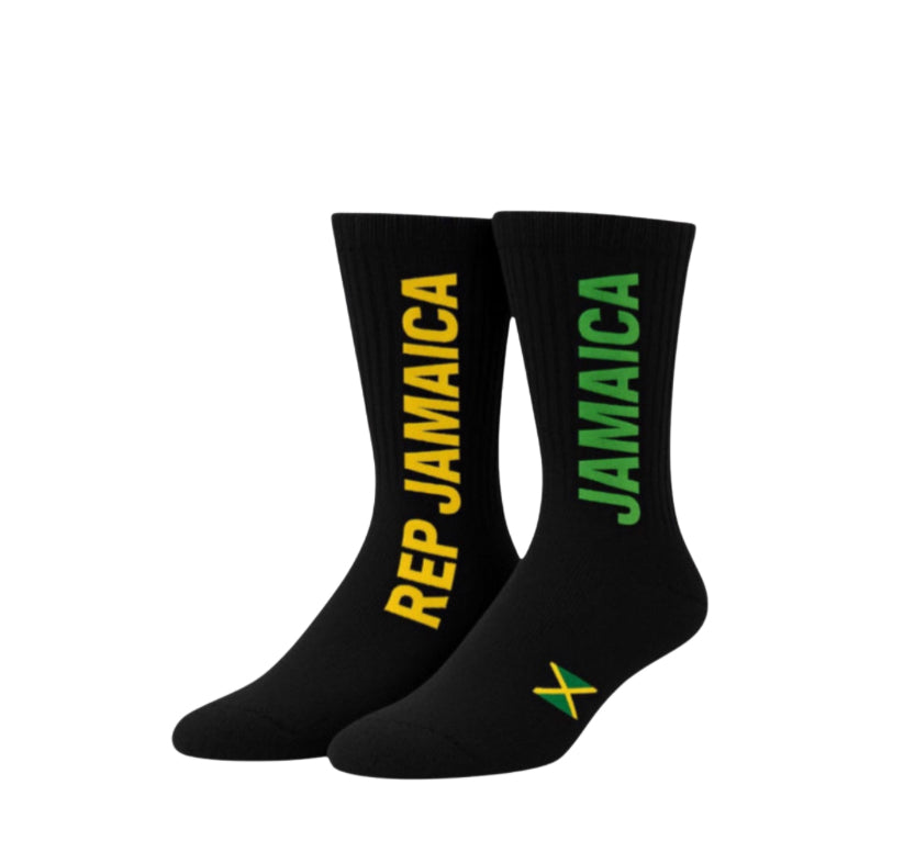 Rep Jamaica Crew Socks