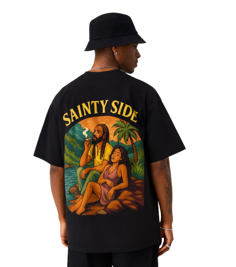 Sainty Side Sunset Chill OVERSIZED Tee