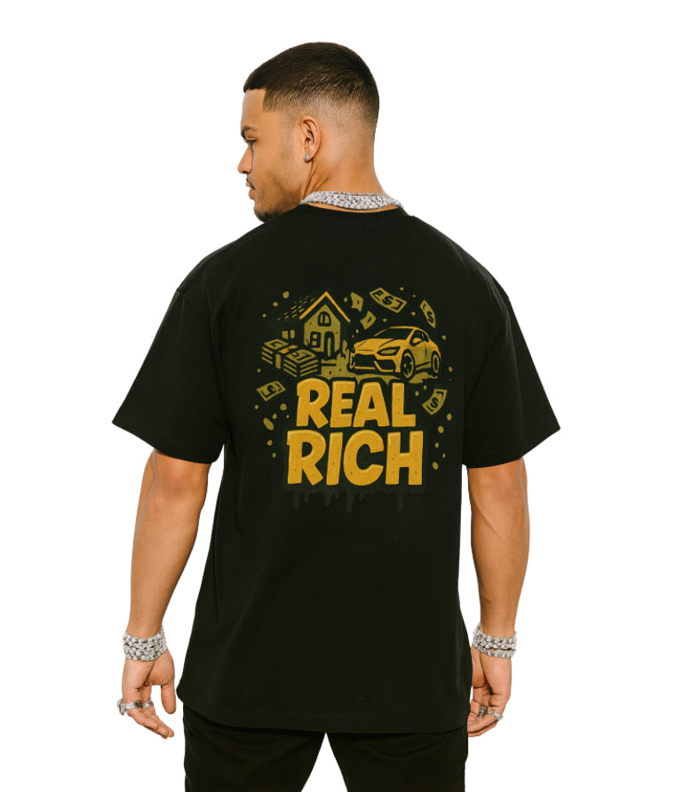 Real Rich In Gold OVERSIZED Tee