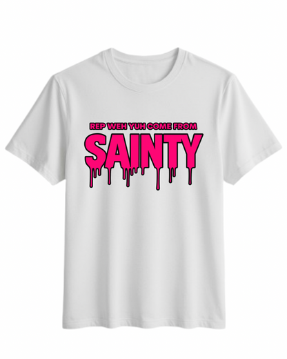 Sainty Pink Drip Tee