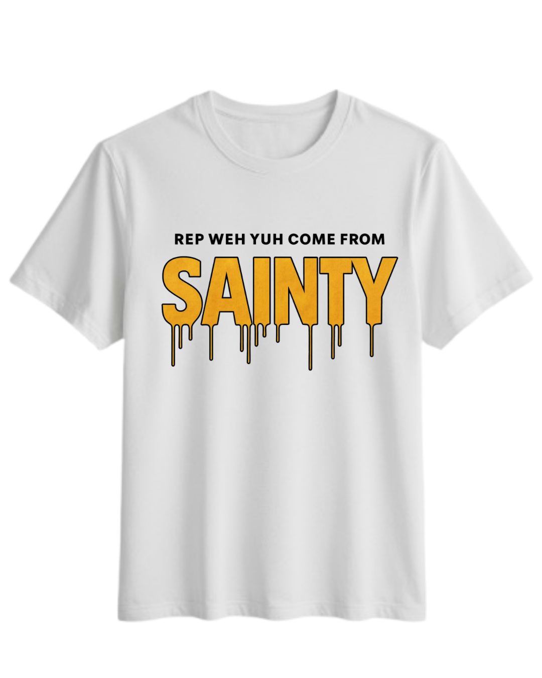 Sainty Yellow Drip Tee