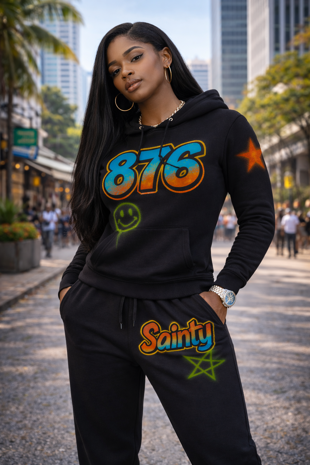 Sainty &  Native 876 Hoodie & Jogger unisex Set