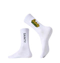 Sainty Connection Logo Socks – White