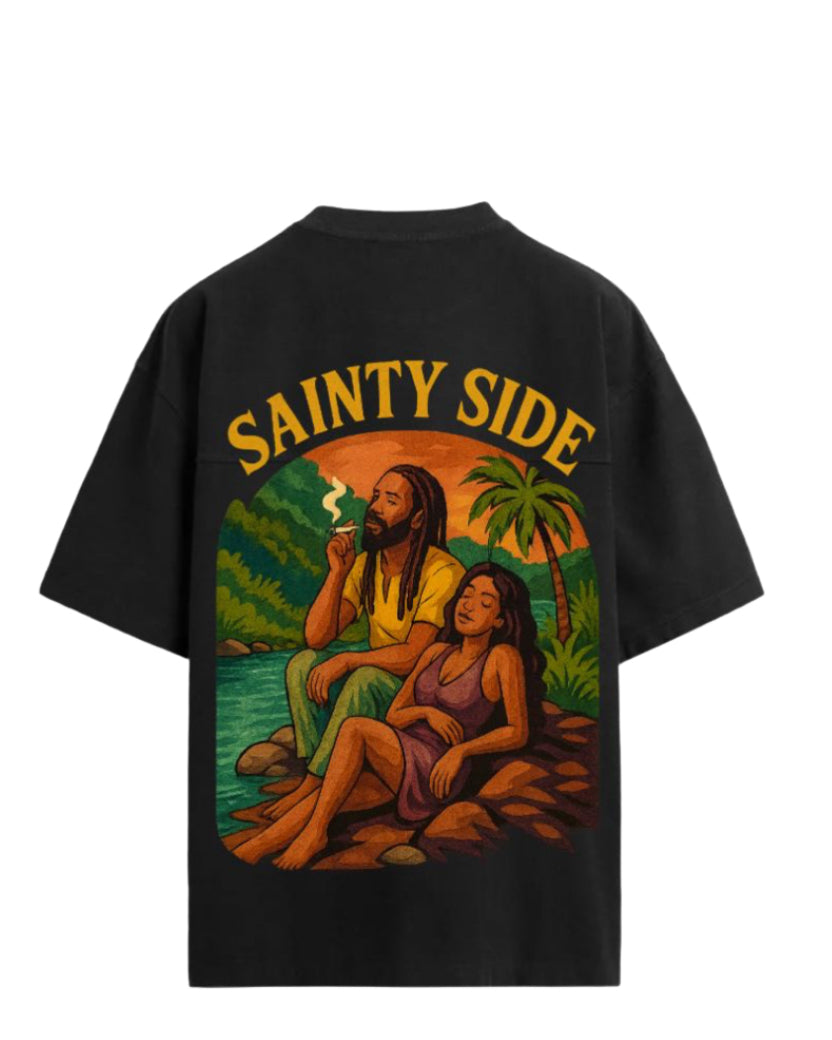 Sainty Side Sunset Chill OVERSIZED Tee