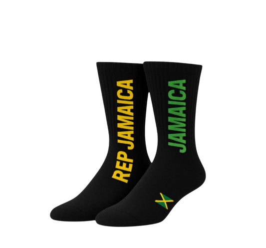 Rep Jamaica Crew Socks