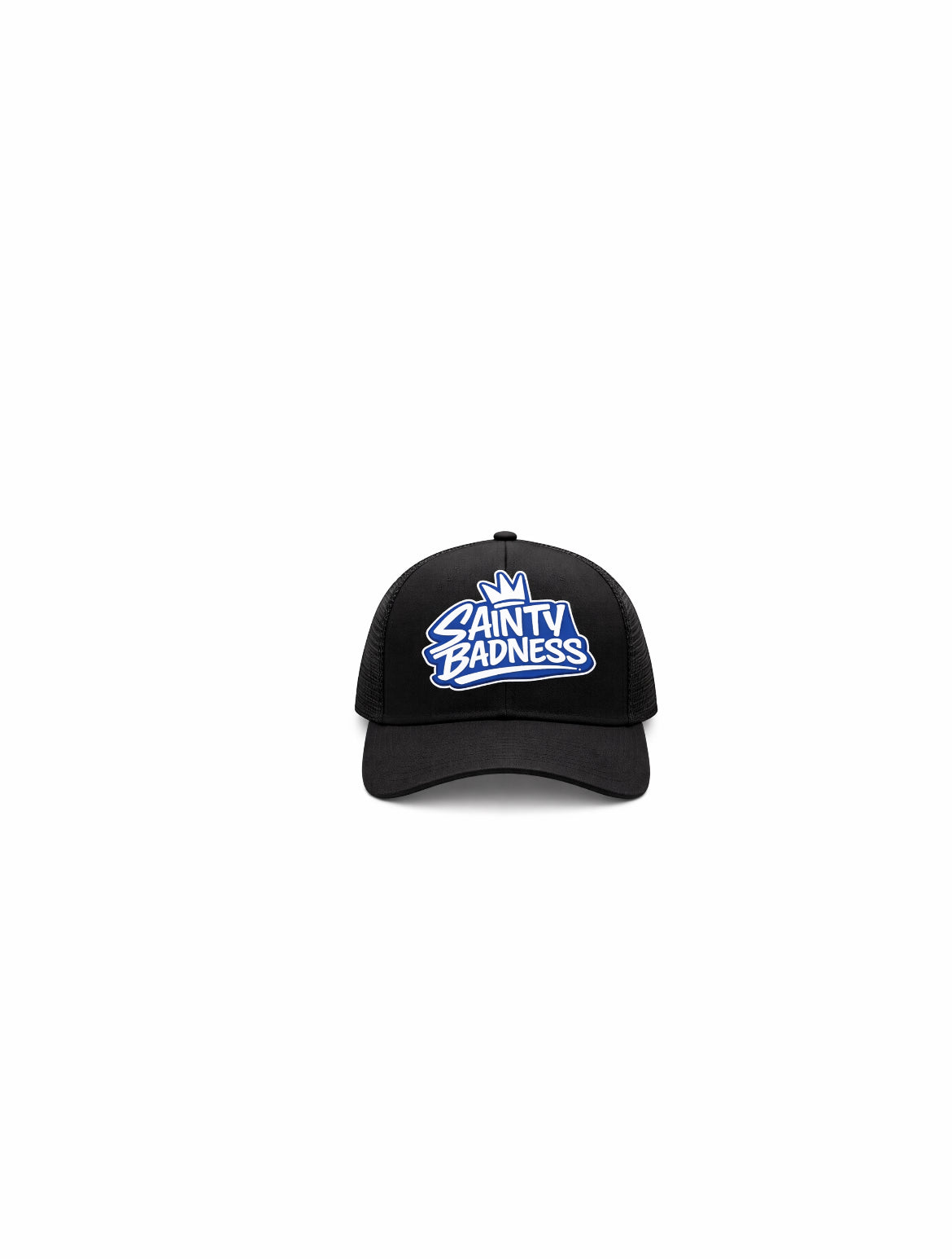 Sainty Badness Black Trucker Hat
