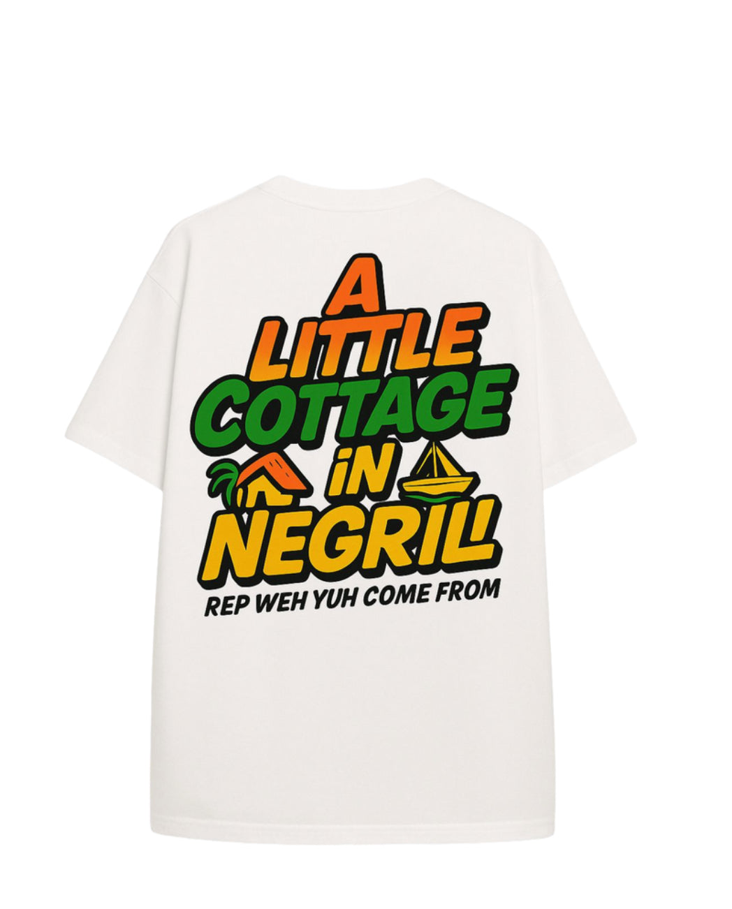 Cottage in Negril OVERSIZED Tee