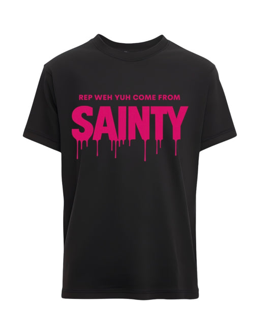 Sainty Pink Drip Tee