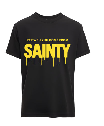 Sainty Yellow Drip Tee