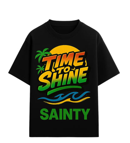 Sainty Time To Shine- Oversized TEE